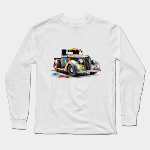 1937 Ford Truck Long Sleeve T-Shirt by Urban Archeology Shop Gallery